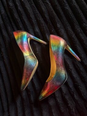 Nine West Tatiana Rainbow Metallic High Heel Pumps